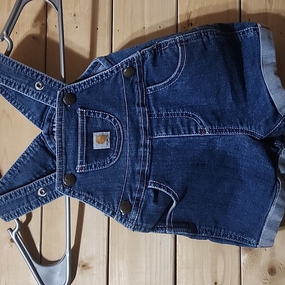 Carhartt Other - Carhartt Girls Denim Farmer Jean Shorts Size 6M